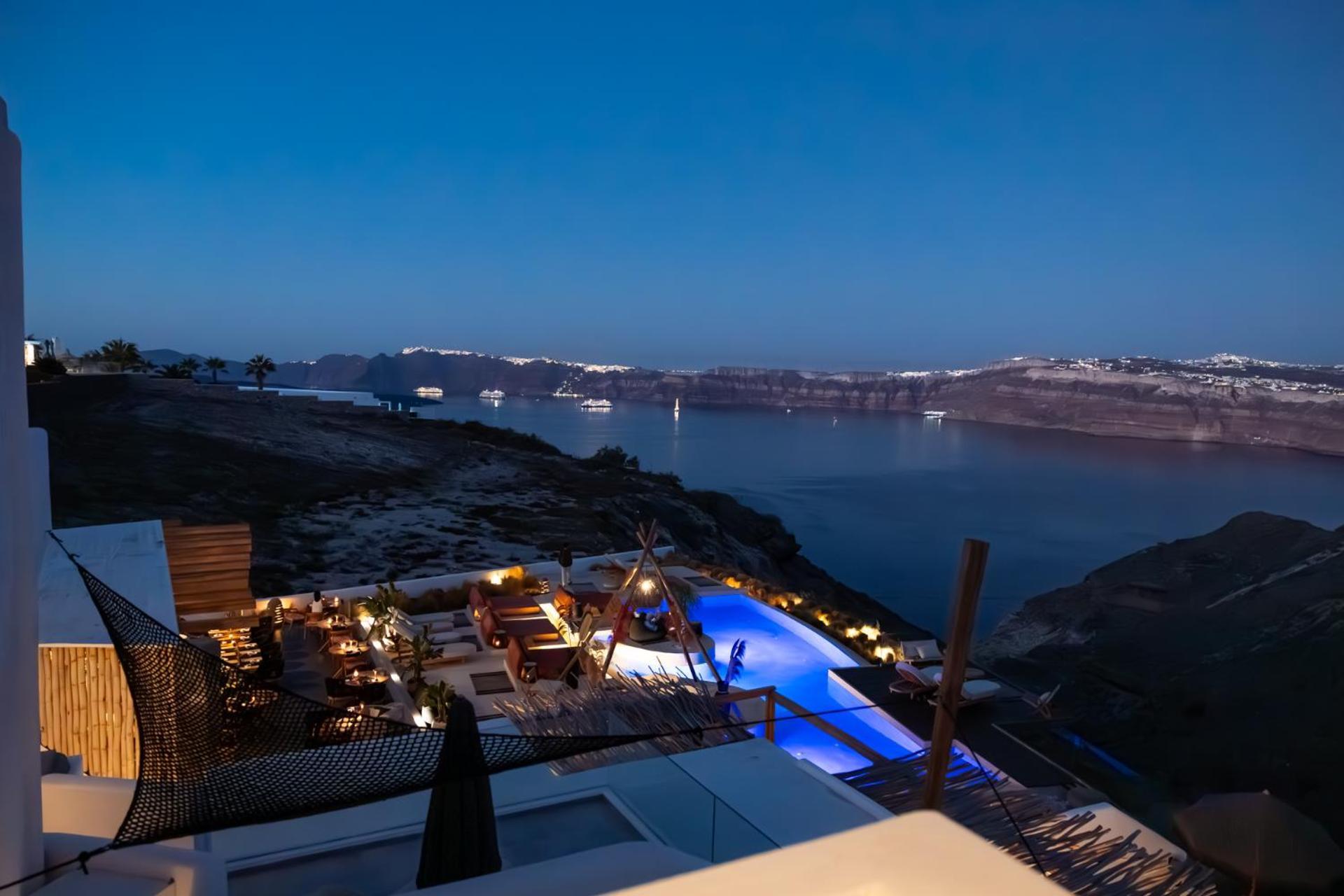 Hotel Divino Caldera Akrotírion Exterior foto